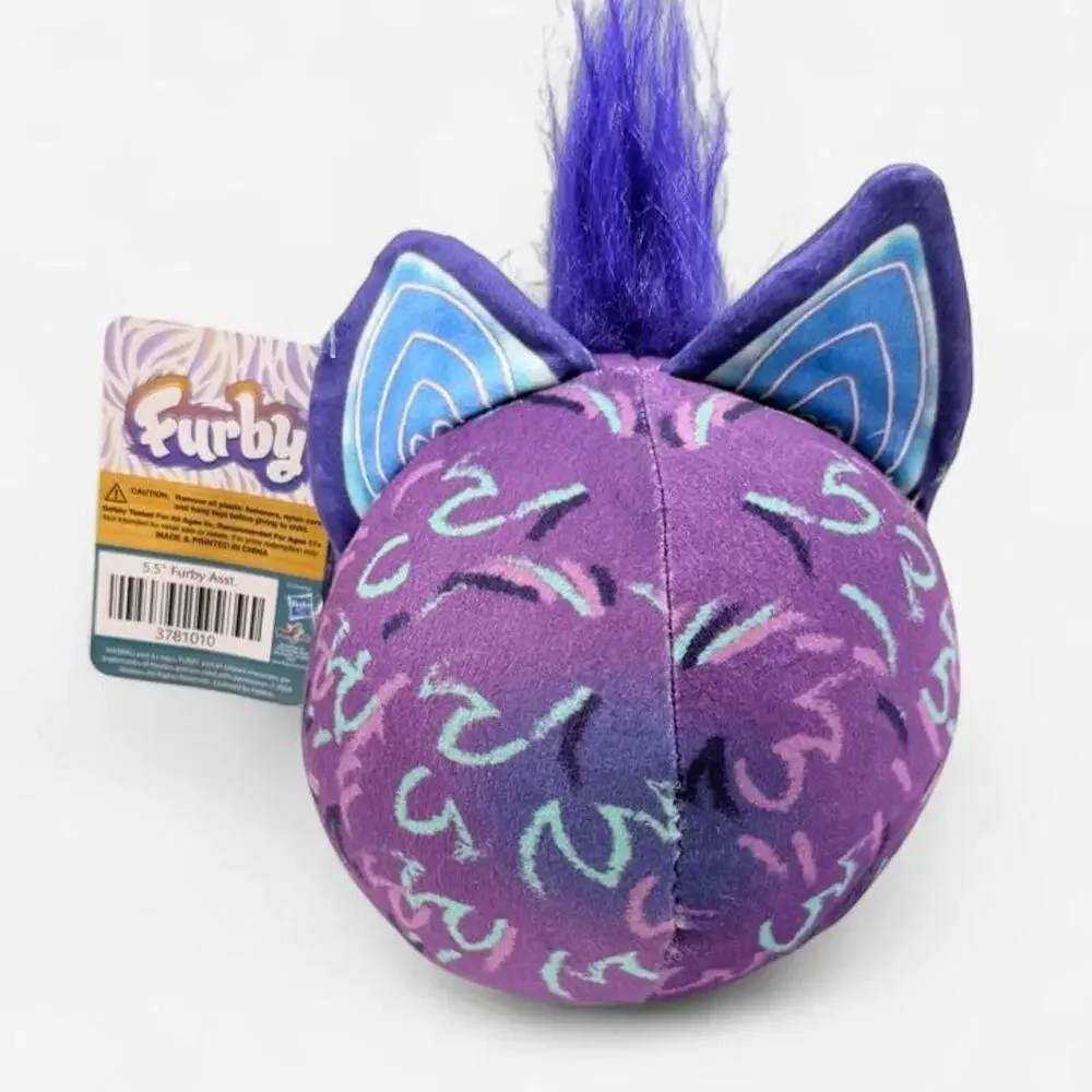 NEW Furby Purple Plush 5.5” Hasbro 2024 Mohawk Squishy Stuffed Toy NWT Prize